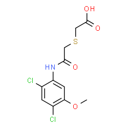 2-([2-(2,4-DICHLORO-5-METHOXYANILINO)-2-OXOETHYL]SULFANYL)ACETIC ACID结构式