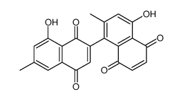 4,8'-Dihydroxy-2,6'-dimethyl-1,2'-binaphthalene-1',4',5,8-tetrone结构式