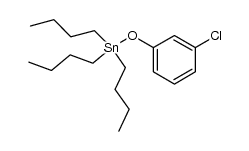 tributyl(3-chlorophenoxy)stannane结构式