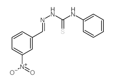 1-[(3-nitrophenyl)methylideneamino]-3-phenyl-thiourea Structure