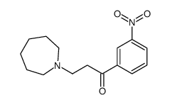 3-(azepan-1-yl)-1-(3-nitrophenyl)propan-1-one结构式
