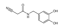 Acetamide, 2-cyano-N-[(3,4-dihydroxyphenyl)methyl]- (9CI)结构式