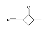 3-methyl-2-oxocyclobutanecarbonitrile结构式