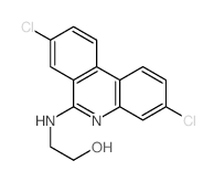 2-[(3,8-dichlorophenanthridin-6-yl)amino]ethanol structure