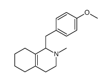 ()-1,2,3,4,5,6,7,8-octahydro-1-[(4-methoxyphenyl)methyl]-2-methylisoquinoline Structure