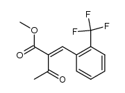 methyl 2-(2-trifluoromethylphenylmethylene)acetoacetate结构式