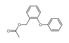 o-phenoxybenzyl acetate Structure