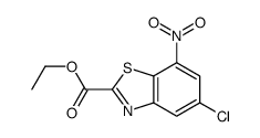 ethyl 5-chloro-7-nitro-1,3-benzothiazole-2-carboxylate Structure