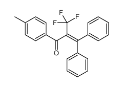 1-(4-methylphenyl)-3,3-diphenyl-2-(trifluoromethyl)prop-2-en-1-one结构式