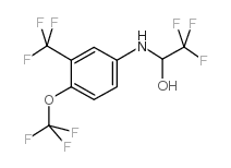 2,2,2-trifluoro-1-[4-(trifluoromethoxy)-3-(trifluoromethyl)anilino]ethanol Structure