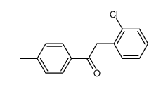 2-(2-chlorophenyl)-1-p-tolylethanone结构式