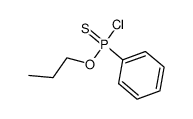 O-propyl phenyl phosphonochloridothioate Structure