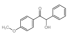 2-hydroxy-1-(4-methoxyphenyl)-2-phenyl-ethanone结构式