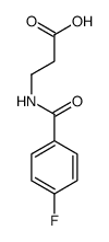 3-[(4-fluorobenzoyl)amino]propanoic acid Structure