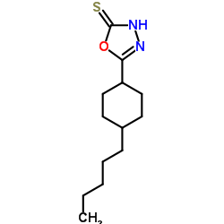 5-(4-Pentylcyclohexyl)-1,3,4-oxadiazole-2(3H)-thione Structure