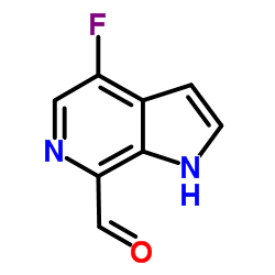 1H-吡咯并[2,3-c]吡啶-7-羧醛, 4-氟-图片