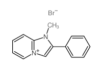 1H-Imidazo[1,2-a]pyridin-4-ium,1-methyl-2-phenyl-, bromide (8CI,9CI) structure