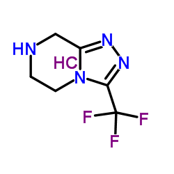 3-(Trifluoromethyl)-5,6,7,8-tetrahydro-[1,2,4]triazolo[4,3-a]pyrazine Structure