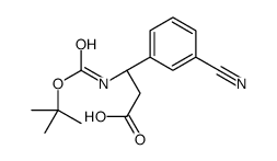(S)-Boc-3-cyano-β-Phe-OH Structure