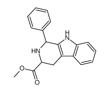 cis,trans-1-phenyl-1,2,3,4-tetrahydro-β-carboline-3-carboxylate结构式