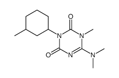 6-dimethylamino-1-methyl-3-(3-methyl-cyclohexyl)-1H-[1,3,5]triazine-2,4-dione结构式