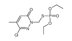 6-chloro-2-(diethoxyphosphorylsulfanylmethyl)-5-methylpyridazin-3-one Structure