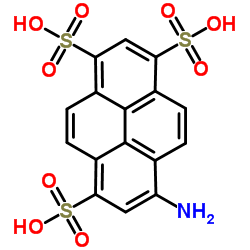 8-aminopyrene-1,3,6-trisulfonic acid结构式