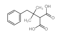 Propanedioicacid, 2-(1,1-dimethyl-2-phenylethyl)- structure