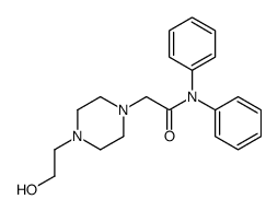 2-[4-(2-hydroxyethyl)piperazin-1-yl]-N,N-diphenylacetamide Structure