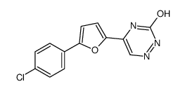 5-[5-(4-chlorophenyl)furan-2-yl]-2H-1,2,4-triazin-3-one Structure