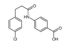4-[3-(4-chlorophenyl)propanoylamino]benzoic acid Structure