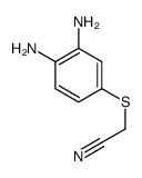 2-(3,4-diaminophenyl)sulfanylacetonitrile Structure