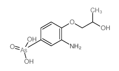 Benzenearsonic acid, 3-amino-4-(1-(2-hydroxy)propoxy)-结构式