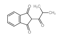 2-(2-methylpropanoyl)indene-1,3-dione结构式