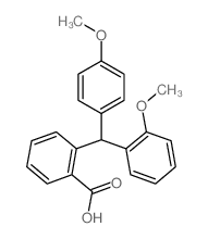2-[(2-methoxyphenyl)-(4-methoxyphenyl)methyl]benzoic acid Structure