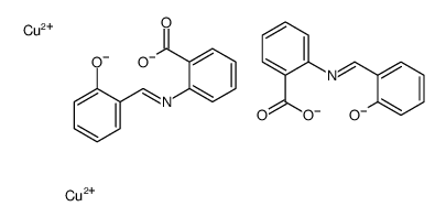 dicopper,2-[(2-oxidophenyl)methylideneamino]benzoate Structure