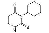 3-CYCLOHEXYL-2-THIOXOTETRAHYDROPYRIMIDIN-4(1H)-ONE结构式