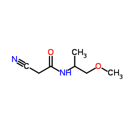 2-CYANO-N-(2-METHOXY-1-METHYL-ETHYL)-ACETAMIDE结构式