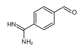 Benzenecarboximidamide, 4-formyl- (9CI) Structure