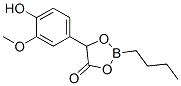 2-Butyl-5-(4-hydroxy-3-methoxyphenyl)-1,3,2-dioxaborolan-4-one structure