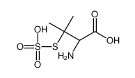 (2S)-2-amino-3-methyl-3-sulfosulfanylbutanoic acid结构式