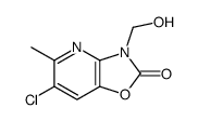 6-chloro-3-(hydroxymethyl)-5-methyl-[1,3]oxazolo[4,5-b]pyridin-2-one Structure