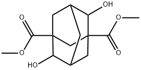 4,8-Dihydroxyadamantane-1,3-dicarboxylic acid dimethyl ester结构式