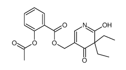 (5,5-diethyl-4,6-dioxo-1H-pyridin-3-yl)methyl 2-acetyloxybenzoate Structure