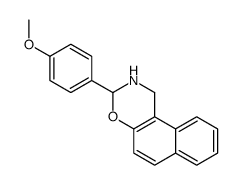 3-(4-methoxyphenyl)-2,3-dihydro-1H-benzo[f][1,3]benzoxazine结构式