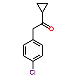 2-(4-Chlorophenyl)-1-cyclopropylethanone结构式