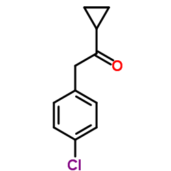 2-(4-Chlorophenyl)-1-cyclopropylethanone Structure