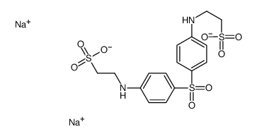 disodium,2-[4-[4-(2-sulfonatoethylamino)phenyl]sulfonylanilino]ethanesulfonate结构式