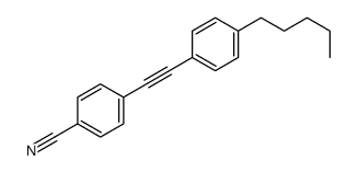 4-[(4-Pentylphenyl)ethynyl]benzonitrile Structure