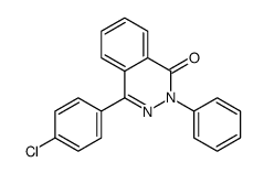 4-(4-chlorophenyl)-2-phenylphthalazin-1-one结构式